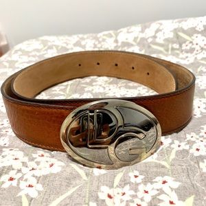 Dolce & Gabbana Womens Belt Vintage Brown D&G
